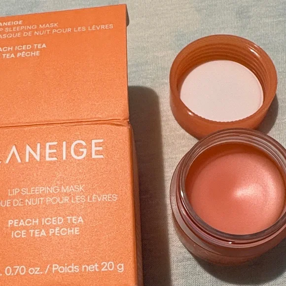 LANEIGE Lip Sleeping Mask - Peach Iced Tea. BNIB - Picture 2 of 2
